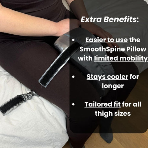 [v2] Silk Velcro Strap Case for SmoothSpine Pillow